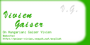 vivien gaiser business card